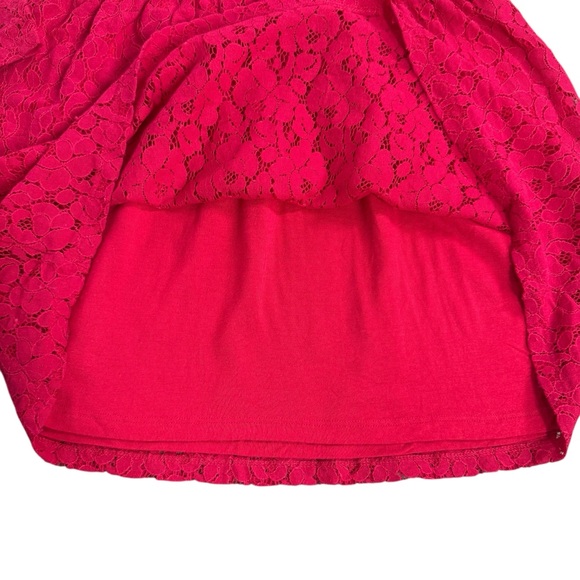 H&M Girls Red Lace Dress - Picture 4 of 9